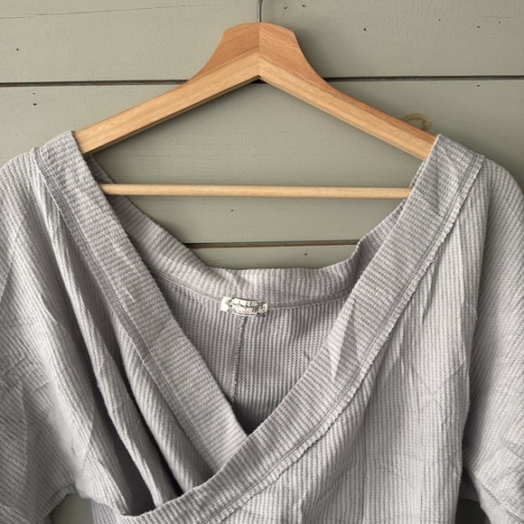 Free People Intimately Off-the-Shoulder Waffle Knit Bodysuit – Size M/L - Picture 3 of 7